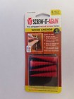Screw-it-again  2 To  16 Thread X 2 In  Red Plastic Wood Anchor  sia-4pk  New