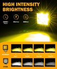 Auxbeam 2 inch 40w Amber Led Work Light Spot Cube Pods Bar Driving Fog Lamp 3 4 
