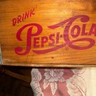 Vintage Drink Pepsi Cola Soda Drink Beverage Wooden Wood Advertising Crate