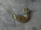 Beautiful Vintage Rhinestone Swan Brooch
