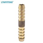 Brass Barb Splicer Mender 1 4inch Hose Id Fitting Air Water Fuel Hose pack Of10 