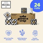 Who Gives A Crap 100  Bamboo Toilet Paper  24 Rolls  3-ply  330 Sheets