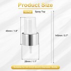 12 Pcs Silver White Spray Top  24 410 Fine Mist Sprayer Reusable Replacement Top