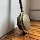 Antique Early American Brass wood Bed Warmer - Good Antique Condition