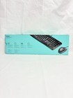 920-002565 New Logitech Mk120 Wired Usb Keyboard And Mouse  Black