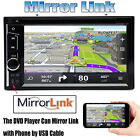 6 2  Double 2 Din Car Stereo Hd Cd Dvd Radio Bluetooth Player And Backup Camera