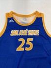 Game Worn Used Adidas San Jose State Spartans Sjsu Basketball Jersey Xl 12  25