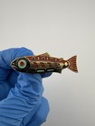 Alaska Salmon Northwest Coast Native Style Art By Greg Horner Enamel Pin Vtg 