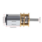 3pcs Dc 12v 300rpm N20 High Torque Speed Reduction Motor 3mm Shaft Mini Metal Ge