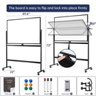 Large Dry-erase Rolling Magnetic Whiteboard - 48 X 32 Inches Dry Erase Board    