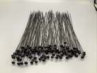 Huge Lot Of 120 Vintage Antique Victorian Stick Hat Hair Pins Black