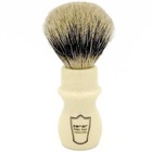Parker 100  Silvertip Badger Mug Shaving Brush With Brush Stand