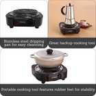 Single Electric Burner  Black