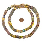 Antique Venetian Millefiori African Trade Beads  20690 10mm Ghana Multicolor