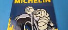 Vintage Michelin Tires Sign - Gas Oil Pump Plate Garage Motorcycle Service Sign