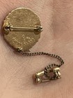 Past President Star Center Pinback Lapel Pin With Chain Back - Awards Theme