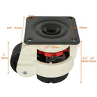 Leveling Casters Set Of 4  2200 Lbs Total Capacity Gd-60f