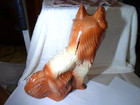 Antique Large Ceramic Unusual   fox  Piggy Bank  about 15  Tall 
