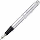 Cross Bailey  Polished Chrome  Fountain Pen With Medium Nib - New In Box