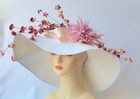 Kentucky Derby Hat Church Tea Party Hat With Wide Brim