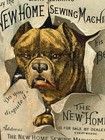 Antique 1890 s New Home Sewing Machine Co  Trade Card Chicago Illinois