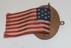 Antique Spirit Of 1776 Cleveland Lodge Pinback With13 Star Mini Flag