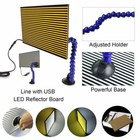 Whdz Led Line Board Double Panel Lamp Light Strips Dent Paintless Repair Tools