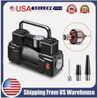 12v Heavy Duty Portable Air Compressor Car Tire Inflator Electric Pump Auto With