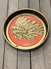 Vintage  Iroquois Indian Head Beer Brewing 13  Metal Tray Buffalo New York Nyc