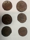 Lot Of 6 Late Roman Bronze Coins Ae3 Constantine Era C  Ad 330-345