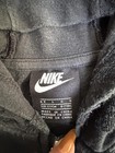 Nike Hoodie Girls 6-7 Black Full Zip Fleece Pink Swoosh Graphic Activewear