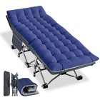 Oversized Xxl Folding Camping Cots For Adults 900lbs Outdoor Chaise Military Cot