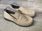 Crocs Walu Loafer Mens Size 8 Slip On Shoes 11270 Beige Tan Canvas Casual Shoe