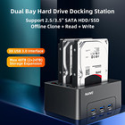 Dual Bay Hard Drive Docking Station With Offline Clone For 2 5 3 5 Inch Sata Hdd