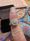 Kay Jewelers 14k White Gold Halo Round Diamond Ring 1 58 Tdw    75 Anniversary