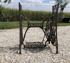Treadle Sewing Machine  Cast Iron Base  Industrial Age Singer Steampunk Pz 