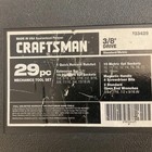 Craftsman 933429 29pc 3 8  Drive Mechanics Tool Set Sae metric Hard Case