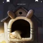 Pet Bed House For Small Medium Large Dogs Cats Winter Warm Cozy Nest Soft