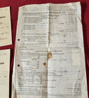 Post Ww2 Wwii German Paper Letters Documents Cover W Stamps Ballot Papers