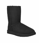New Ugg Classic Short Ii Boots Women   s Size 8 M Black 1016223 Wool Sheepskin