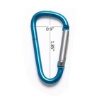 Carabiner Clips  Aluminum Locking Spring Hook Keychain D Shape Heavy Duty Buckle