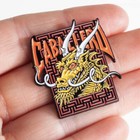 Powell Peralta Steve Caballero Gold Dragon And Bats Skateboard Lapel Pin