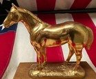 Vintage 1977 American Quarter Horse Trophy Figural Topper 9  Columbia md   6 9