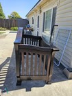 Convertible Crib To Toddler Bed With Drawer Espresso Brown Easy Assembly