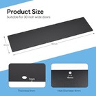 Metal Door Kick Plate For Bottom Of Door  6 X 30 Inches Strike 6  X 30  Black