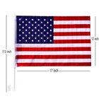 2 Pack 12x18 Usa American Stars And Stripes Car Flag Flags Window 18  X 12 