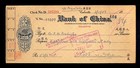 Antique Bank Of China Checks