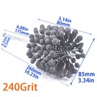 3 34in 85mm Flexible Engine Cylinder Hone Brush Ball Polishing Tool 240 Grit