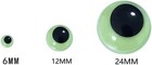 100 Pcs 6mm Glow In The Dark Googly Wiggle Eyes Self Adhesive Luminous 1