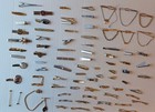 Vintage Men s Tie Clips   Bars Collar Clips   Bars Lot Of 70  Some Signed Unique